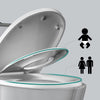 Capac WC cu reductie, sistem 2in1 pentru copii si adulti, inchidere lenta, reductor cu prindere magnetica, silentios si universal compatibil forma U, SOLLUXE® - 80079