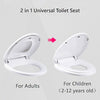 Capac WC cu reductie, sistem 2in1 pentru copii si adulti, inchidere lenta , reductor cu prindere magnetica, silentios si universal compatibil forma V, SOLLUXE® - 9003