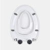 Capac WC cu reductie, sistem 2in1 pentru copii si adulti, inchidere lenta , reductor cu prindere magnetica, silentios si universal compatibil forma V, SOLLUXE® - 9003
