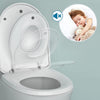 Capac WC cu reductie, sistem 2in1 pentru copii si adulti, inchidere lenta , reductor cu prindere magnetica, silentios si universal compatibil forma V, SOLLUXE® - 9003
