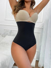 Chilot modelator cu talie inalta pentru compresie abdomen, lenjerie modelatoare fara cusaturi din material respirabil - negru