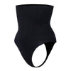 Chilot modelator cu talie inalta pentru compresie abdomen, lenjerie modelatoare fara cusaturi din material respirabil - negru