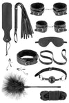Set Fetish Tentation Coffret Bondage – Kit complet cu 10 accesorii pentru sesiuni BDSM, negru