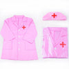 Costum de doctor pentru copii, joc de rol 3 - 9 ani, roz - 1948
