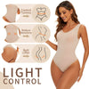 Body modelator cu compresie abdomen si efect de lifting la bust, lenjerie modelatoare fara cusaturi, din material respirabil, usor de imbracat - bej