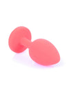 Dop anal Blue Diamond Jewellery Butt Plug Small 7 cm, silicon rosu - 64 - 00080