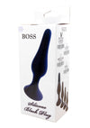 Dop anal din silicon premium Butt Plug Extra Large 15.5 cm, negru - 64 - 00095