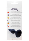 Dop anal din silicon premium Butt Plug Large 12.5 cm, negru - 64 - 00094