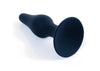 Dop anal din silicon premium Butt Plug Medium 11 cm, negru - 64 - 00093