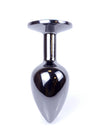 Dop anal Jewellery Dark Silver Butt Plug 7 cm, verde - 64 - 00033