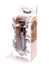 Dop anal Jewellery Dark Silver Butt Plug 9.5 cm, albastru - 64 - 00059