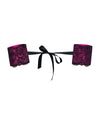 Cătușe erotice Roseberry – accesorii sexy din satin si dantelă, mărime universală (one size)
