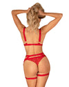 Portjartier sexy Elianes – accesoriu erotic provocator, roșu