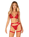 Portjartier sexy Elianes – accesoriu erotic provocator, roșu