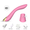 Vibrator punctul G FLAMINGO cu 9 moduri de vibratii si incarcare USB, flexibil, silentios, silicon premium, roz