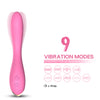 Vibrator punctul G FLAMINGO cu 9 moduri de vibratii si incarcare USB, flexibil, silentios, silicon premium, roz
