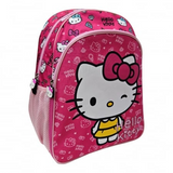 Ghiozdan pentru Școală, Model Hello Kitty, cu 2 Compartimente, Bretele Ajustabile și Întărite, 40 × 30 × 11 cm, Multicolor