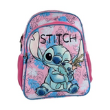 Ghiozdan pentru Școală, Model Stitch, cu 2 Compartimente, Bretele Ajustabile și Întărite, 44 × 33 × 22 cm, Multicolor