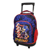 Ghiozdan Troler pentru Școală, Model Sonic, cu 2 Compartimente, Mâner Telescopic, Bretele Ajustabile și Întărite, 44 × 33 × 23 cm