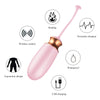 Ou vibrator Jaiko Love Egg cu 10 moduri de vibratii, functie de incalzire, control vocal, telecomanda wireless si incarcare USB, silicon medicinal, roz