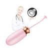 Ou vibrator Jaiko Love Egg cu 10 moduri de vibratii, functie de incalzire, control vocal, telecomanda wireless si incarcare USB, silicon medicinal, roz