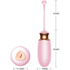Ou vibrator Jaiko Love Egg cu 10 moduri de vibratii, functie de incalzire, control vocal, telecomanda wireless si incarcare USB, silicon medicinal, roz