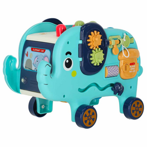Elefant Interactiv Montessori pentru Copii cu Activități Senzoriale și Jocuri Educative