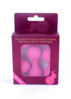 Set 3 bile vaginale KULKI pentru exercitii Kegel, silicon premium, roz