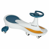 Mașinuță Gravitațională Swing Car LED cu Roți Luminoase, Muzică și Volan 360°, Fără Pedale, Verde Turcoaz, Max. 100 kg