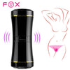 Masturbator FOX ultrarealist, cu capat dublu si material CyberSkin, negru