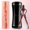 Masturbator FOX ultrarealist, cu capat dublu si material CyberSkin, negru