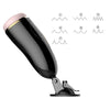 Masturbator FOXSHOW cu 7 moduri de vibratii, incarcare USB si functii interactive, casti incluse