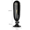 Masturbator FOXSHOW cu 7 moduri de vibratii, incarcare USB si functii interactive, casti incluse
