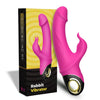 Vibrator Rabbit G-spot Meteor cu 9 moduri de vibratii si incarcare magnetica, flexibil, silentios, silicon premium, roz