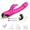 Vibrator Rabbit G-spot Meteor cu 9 moduri de vibratii si incarcare magnetica, flexibil, silentios, silicon premium, roz