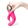 Vibrator Rabbit G-spot Meteor cu 9 moduri de vibratii si incarcare magnetica, flexibil, silentios, silicon premium, roz