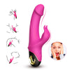 Vibrator Rabbit G-spot Meteor cu 9 moduri de vibratii si incarcare magnetica, flexibil, silentios, silicon premium, roz