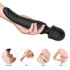 Vibrator Wand Mission cu 9 moduri de vibratii, functie de incalzire si incarcare USB, silentios, negru
