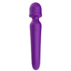 Vibrator Wand Mission cu 9 moduri de vibratii, functie de incalzire si incarcare USB, silentios, mov