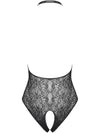 Body Obsessive B113 - lenjerie erotică din dantela fină cu decupaje sexy S-L (one size), negru