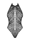 Body Obsessive B119 - lenjerie erotică din dantelă transparentă S-L (one size), negru