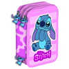Penar Echipat Model Stitch, cu 42 Piese și 3 Compartimente, Roz