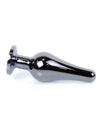 Dop anal Jewellery Dark Silver Butt Plug 9.5 cm, verde