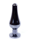 Dop anal Jewellery Dark Silver Butt Plug 9.5 cm, verde