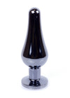 Dop anal Jewellery Dark Silver Butt Plug 9.5 cm, verde