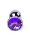 Dop anal Jewellery Dark Silver Butt Plug 7 cm, mov