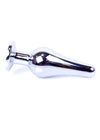 Dop anal Jewellery Silver Butt Plug 9.5 cm, verde