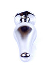Dop anal Jewellery Silver Butt Plug 9.5 cm, verde