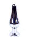 Dop anal Jewellery Silver Butt Plug 9.5 cm, verde