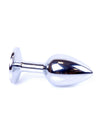 Dop anal Jewellery Silver Butt Plug 7 cm, albastru